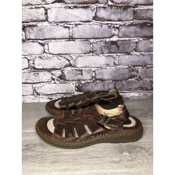 Born Brown Leather Fisherman Casual Adjustable Strap Sandals Men’s Sz 8M US/41EU main image 13